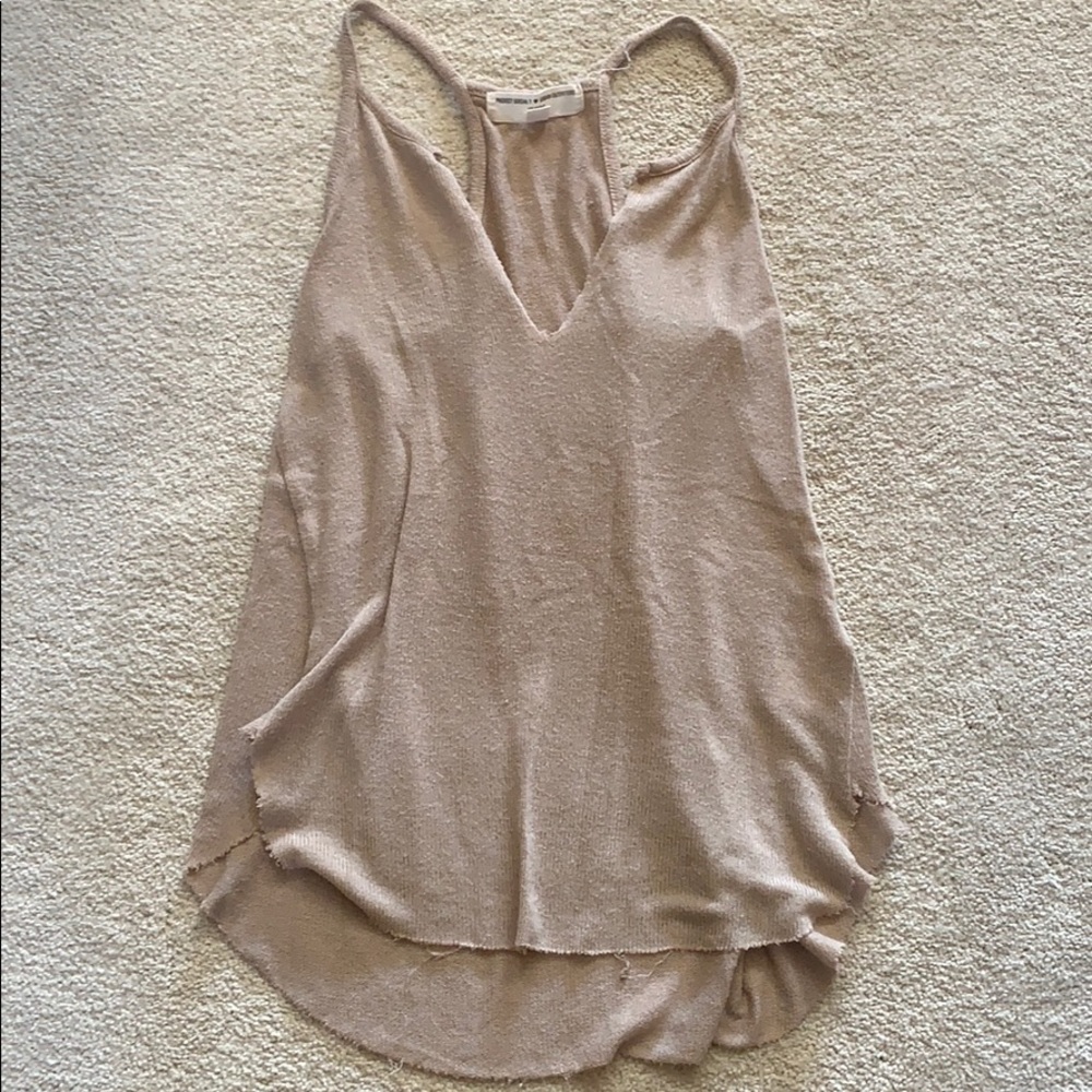 Tan colored tank top